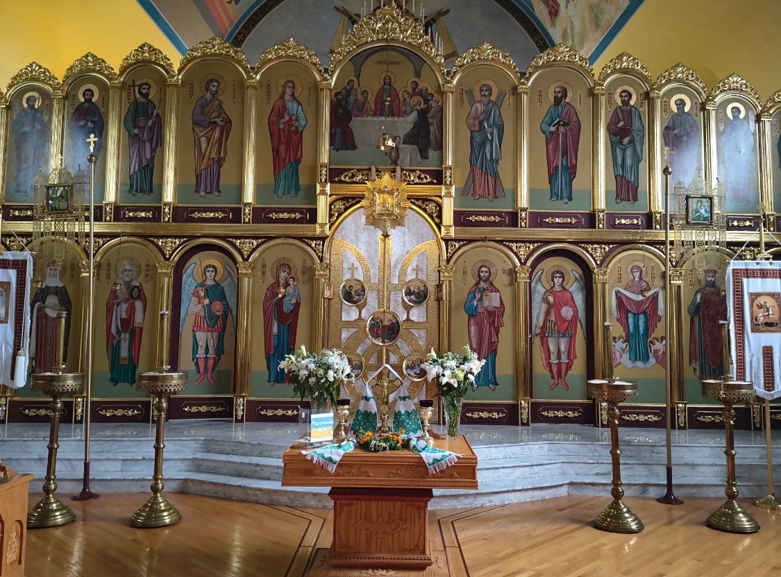 Byzantine church iconostasis
